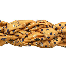 Load image into Gallery viewer, Mustard Antique Floral Infinity Turban
