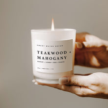 Load image into Gallery viewer, Teakwood and Mahogany Soy Candle
