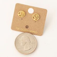 Load image into Gallery viewer, Mini Tree Of Life Stud Earrings - G
