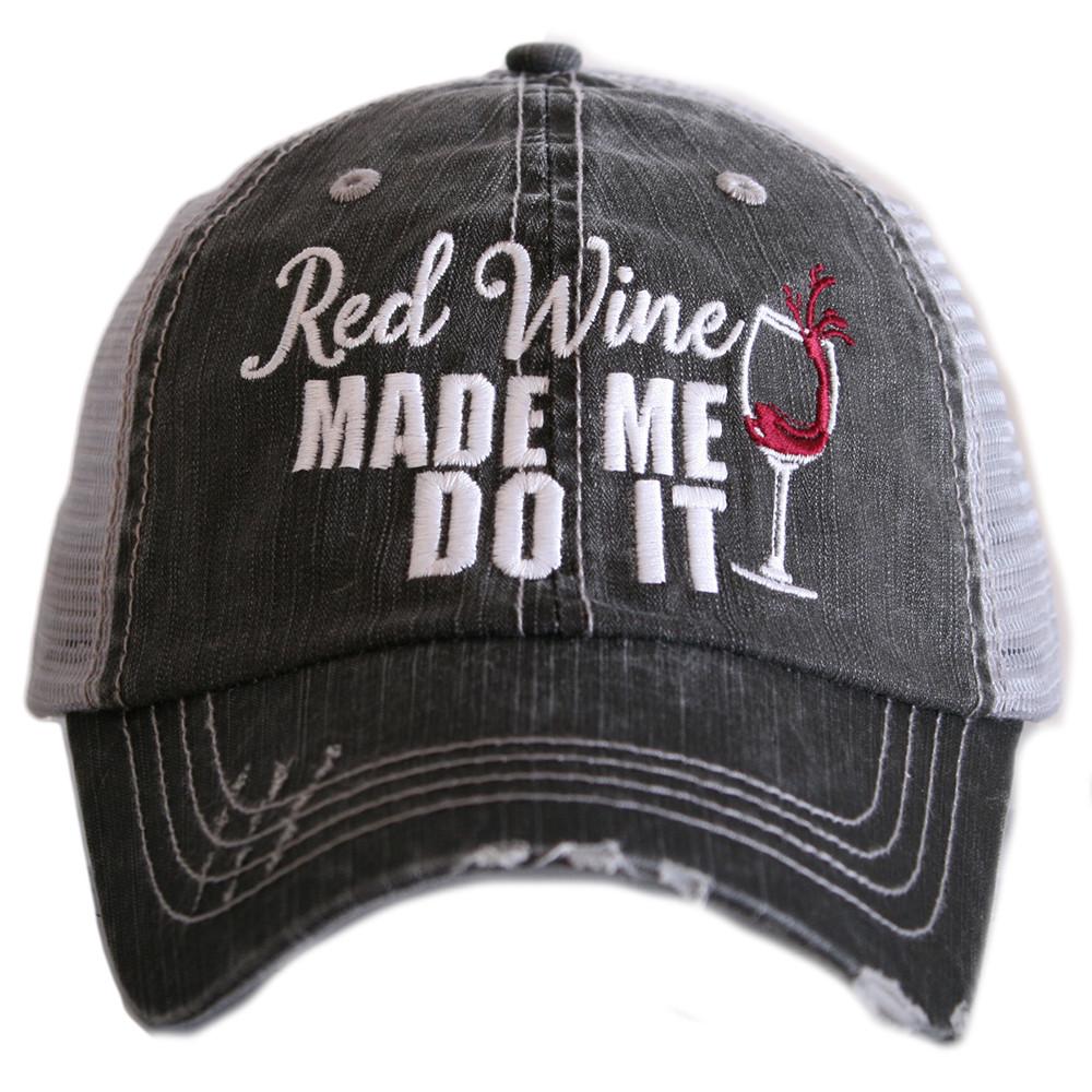 Red Wine Made Me Do It Wholesale Trucker Hats